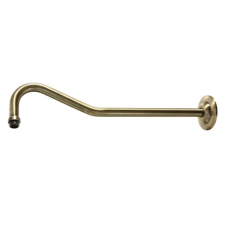 Showerscape K117C3 17-Inch Shower Arm, Antique Brass K117C3